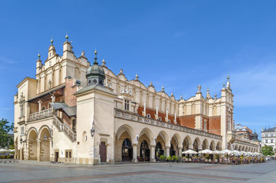 View of historic building against sky in city