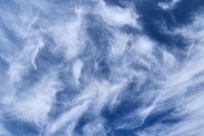 Low angle view of clouds in sky