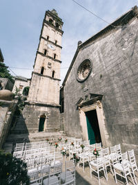 Low angle view of built structures