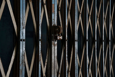 Full frame shot of closed gate