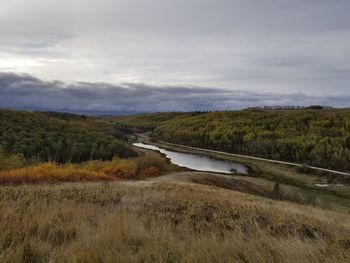 Scenic view of landscape against sky