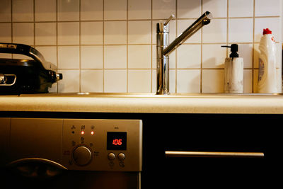 Kitchen sink with mixer tap