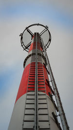 Low angle view of ferris wheel against sky