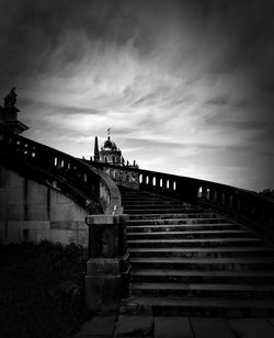 Low angle view of bridge against sky