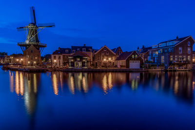 Reflection of built structures in water