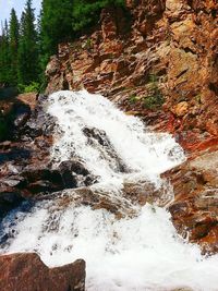 River flowing through rocks