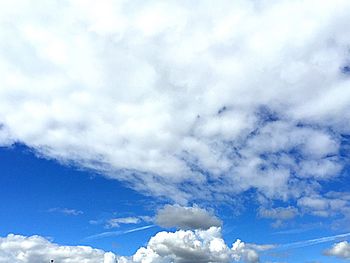 Low angle view of cloudy sky