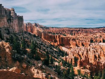 Scenic view of rock formations at bryce canyon national park