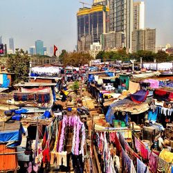 Row of buildings in background