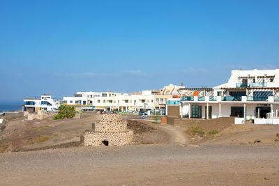 Fishing village of el cotillo at fuerteventura, canary island, spain