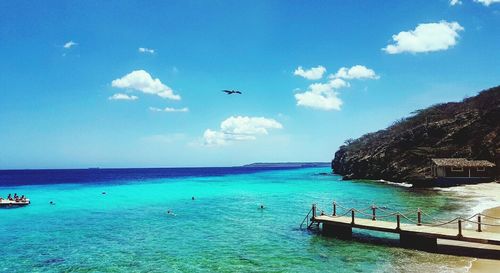 Scenic view of sea against sky