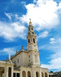 Low angle view of church against sky