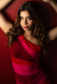 Portrait of beautiful young woman