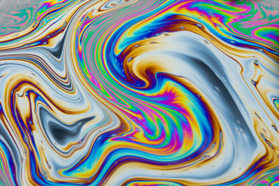 Full frame shot of multi colored water