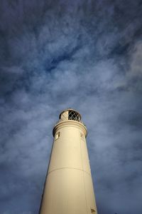 Low angle view of lighthouse against sky