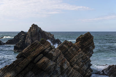 Panoramic view of sea against sky