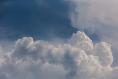 Low angle view of clouds in sky