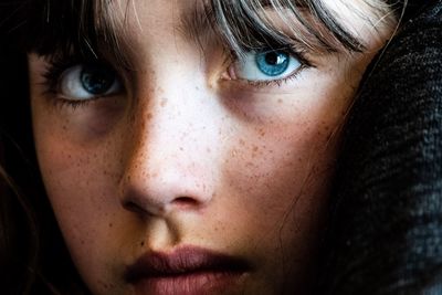 Close-up portrait of woman