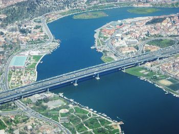 Aerial view of city