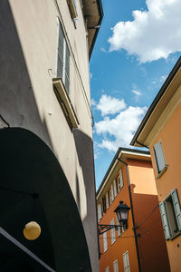 Low angle view of building against sky