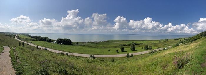 Panoramic view of landscape against sky