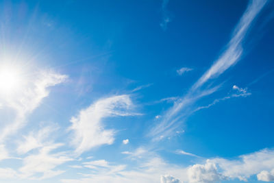 Low angle view of clouds in sky