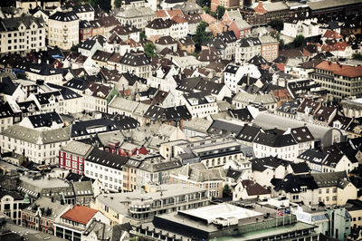 High angle view of cityscape