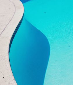 High angle view of swimming pool