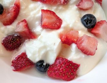 Close-up of dessert in plate