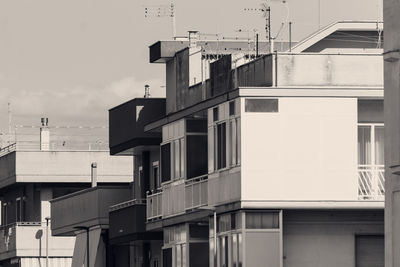 Low angle view of buildings against sky