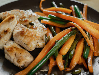 Close-up of food in plate