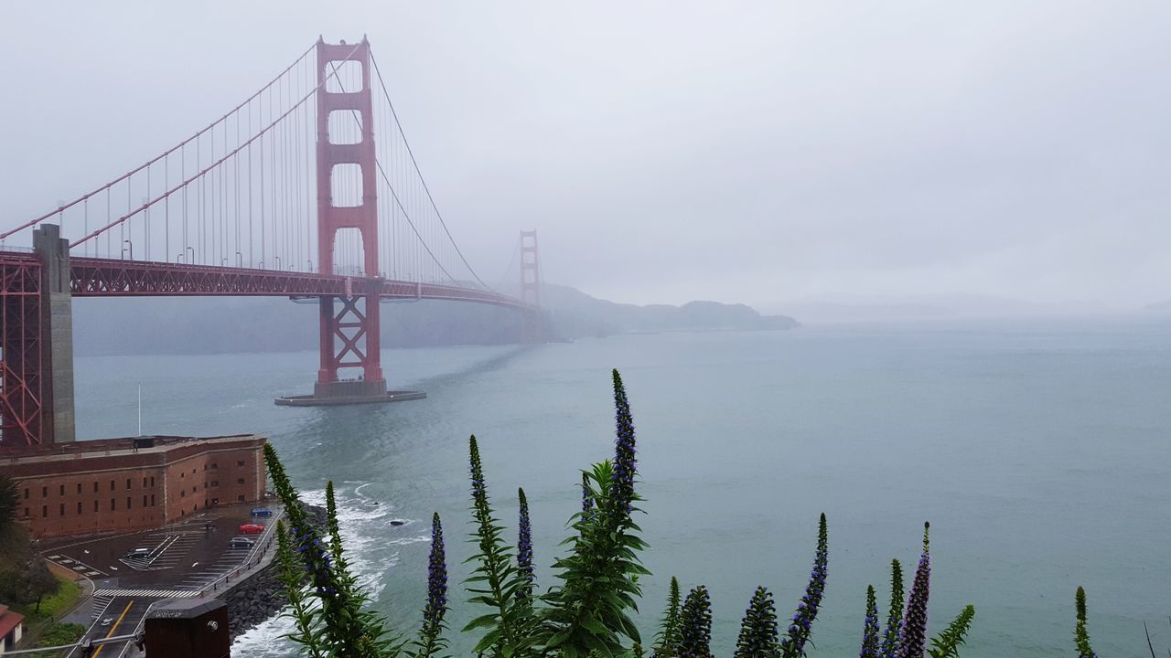 GOLDEN GATE BRIDGE OVER BAY