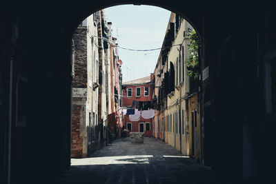 Alley amidst buildings