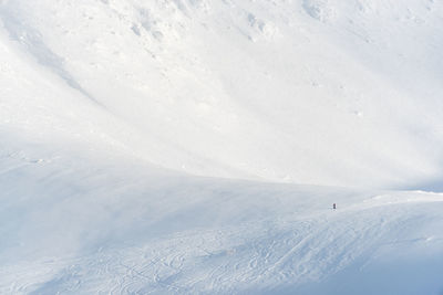 Scenic view of snowcapped mountain