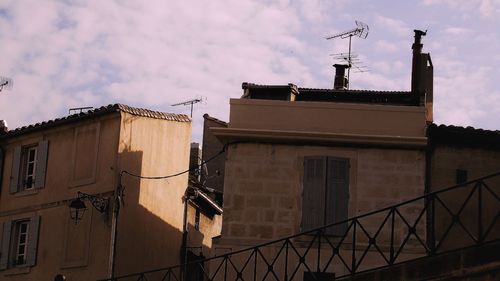 Low angle view of building against sky