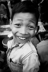 Portrait of boy smiling