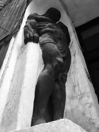 Low angle view of statue