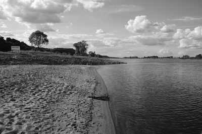 Scenic view of river against sky