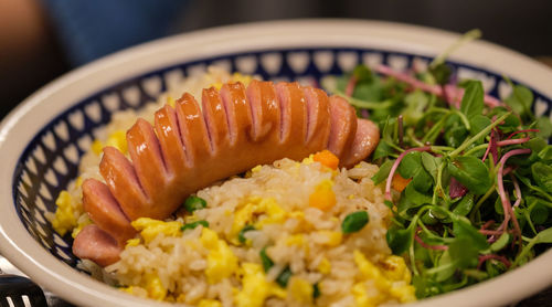 Close-up of food in plate