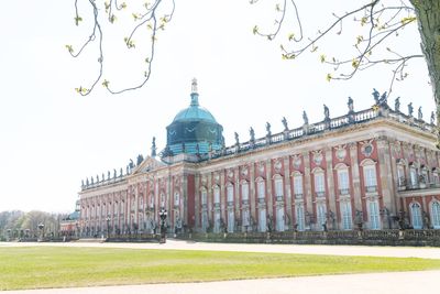 View of historic building against clear sky