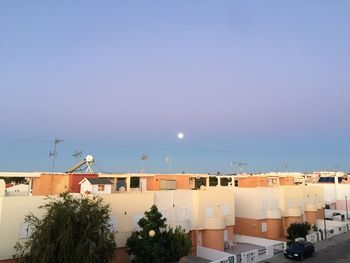 Buildings against blue sky