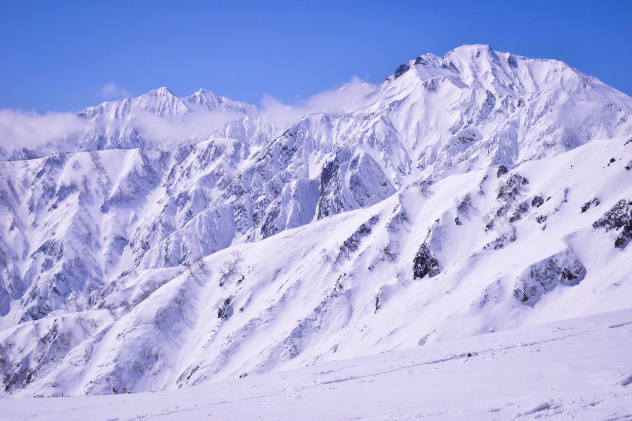 snow, winter, nature, mountain, cold temperature, no people, outdoors, sky, day