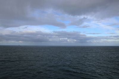 Scenic view of seascape against sky