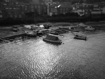 Boats in river