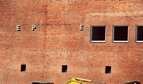 View of brick wall