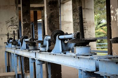 Abandoned factory in old building