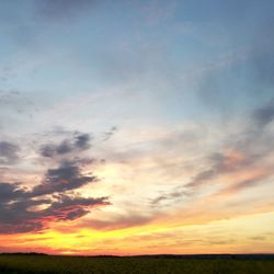 Scenic view of sky during sunset