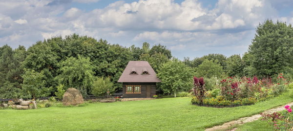 Ethnographic museum in chisinau, moldova on a summer day.