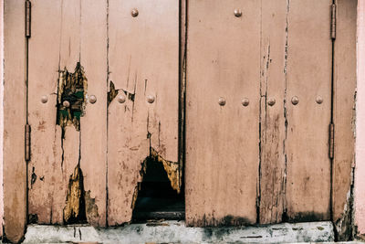 Full frame shot of closed door