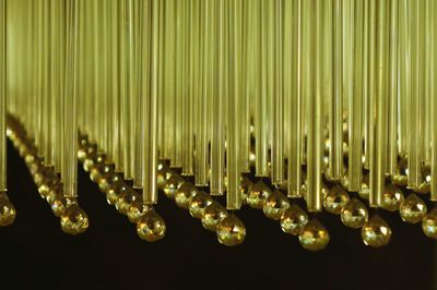 Close-up of electric lights